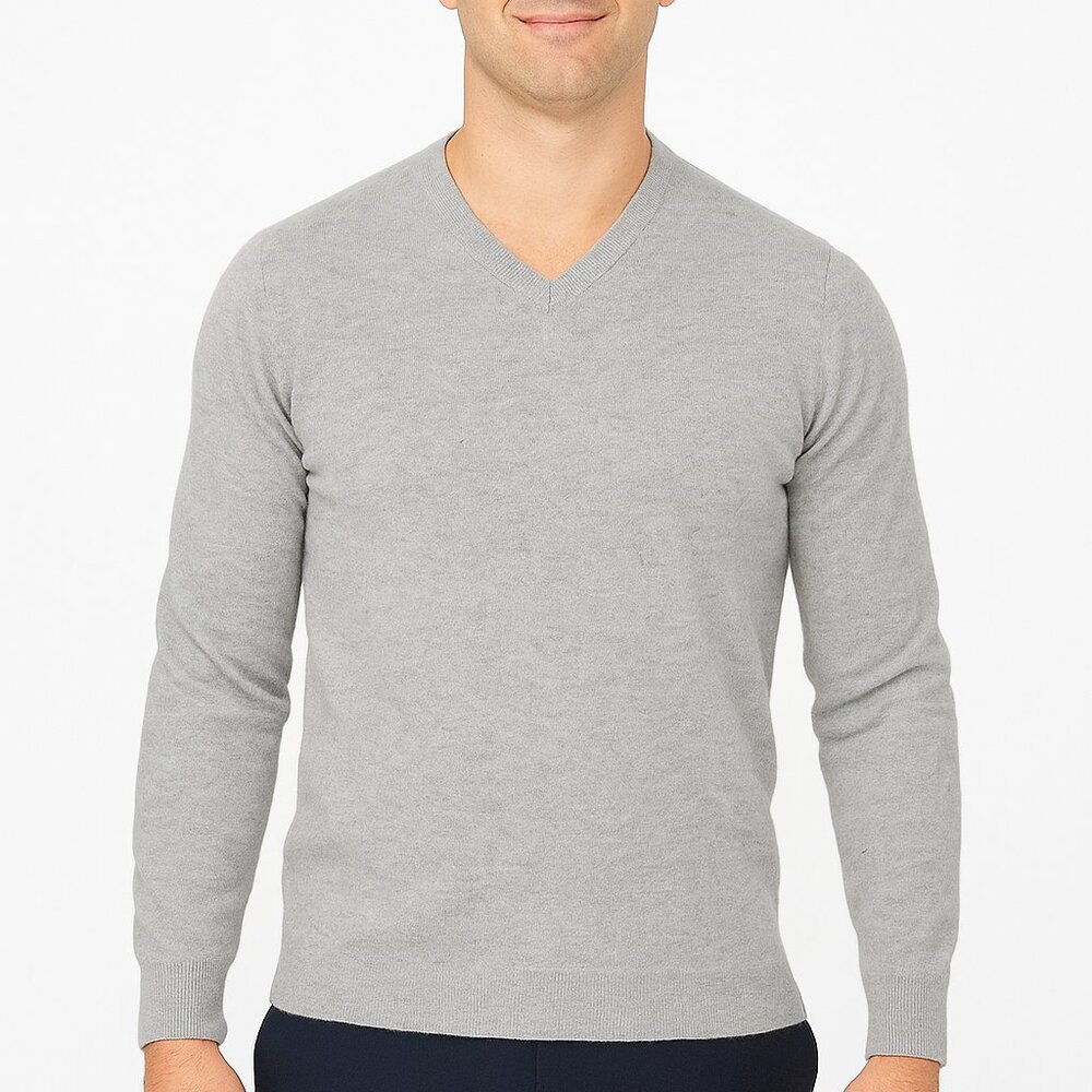 Theory Men's 100% Cashmere Reiser V-Neck Sweater **FLAWED**